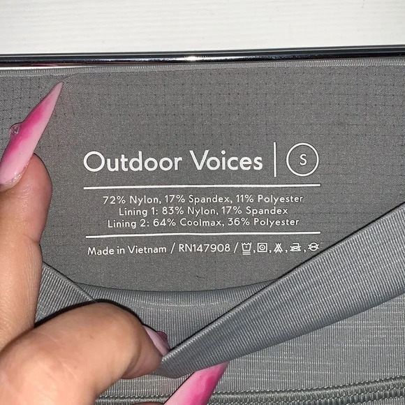 Outdoor Voices Athletic Leggings Gray Size S - Picture 4 of 4
